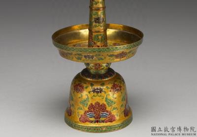 图片[2]-A set of five champleve alter pieces with lotus-spray decoration, Qianlong reign (1736-1795), Qing dynasty-China Archive